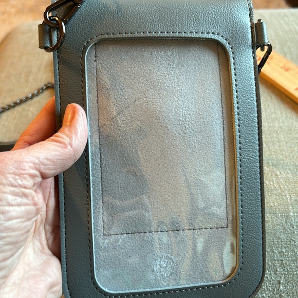 Crossbody bag **NEW** 4.5"x7" Gray - Picture 5 of 10